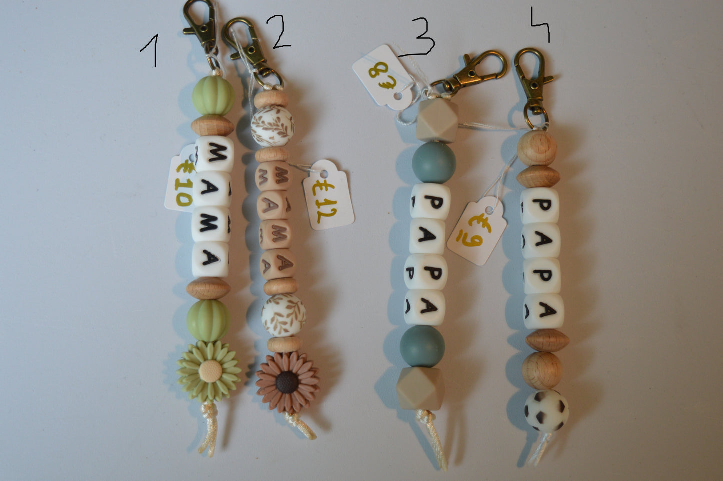 Sleutelhanger mama en papa